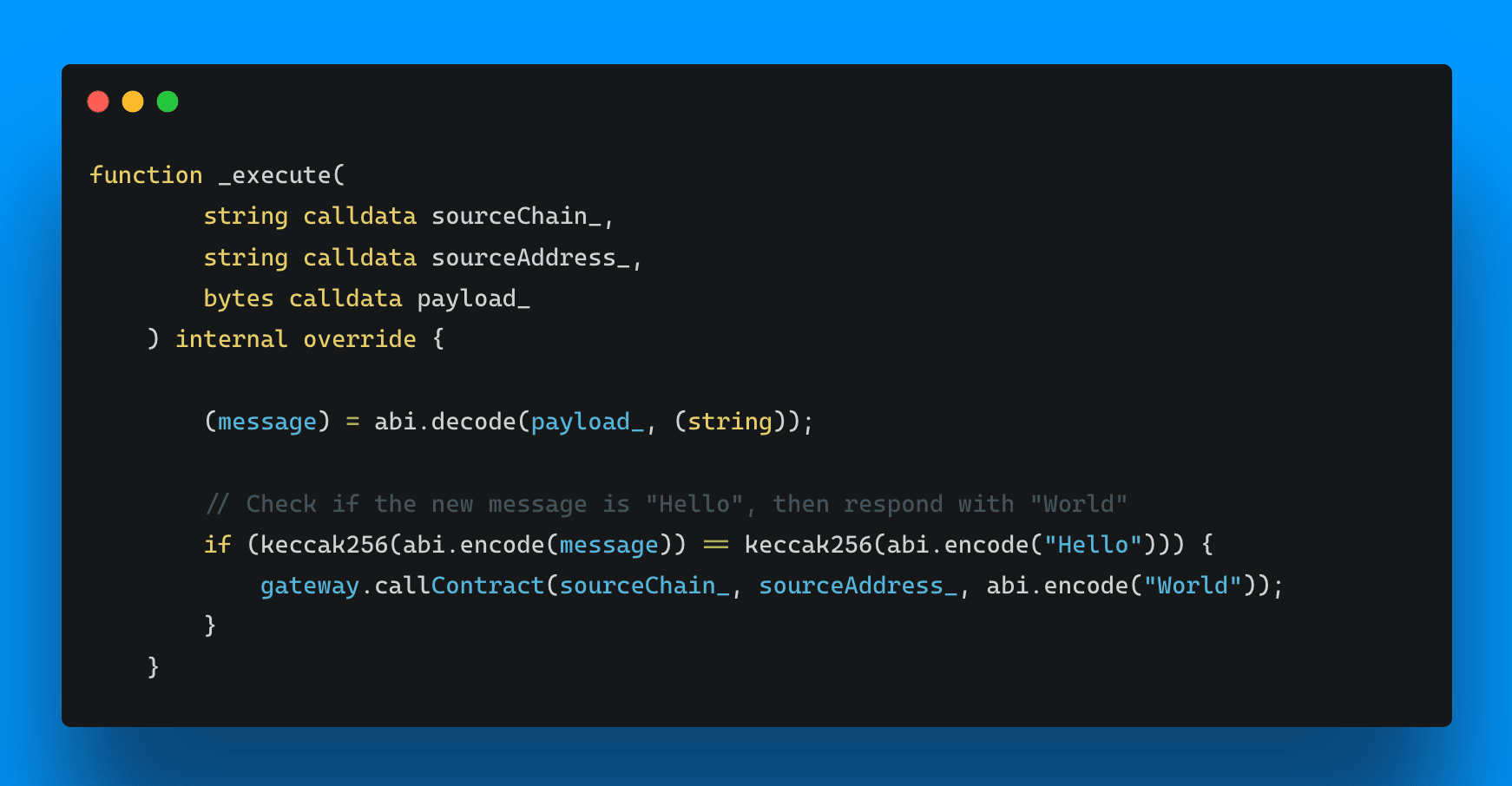 How to Create a 2-way Communication Smart Contract With Solidity and Axelar