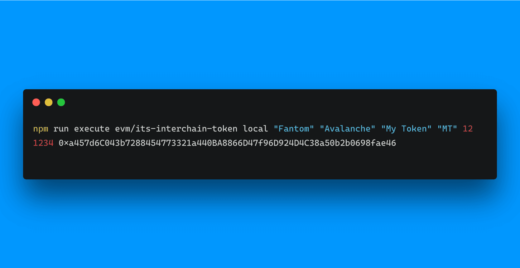 Test ITS locally with Axelar Examples